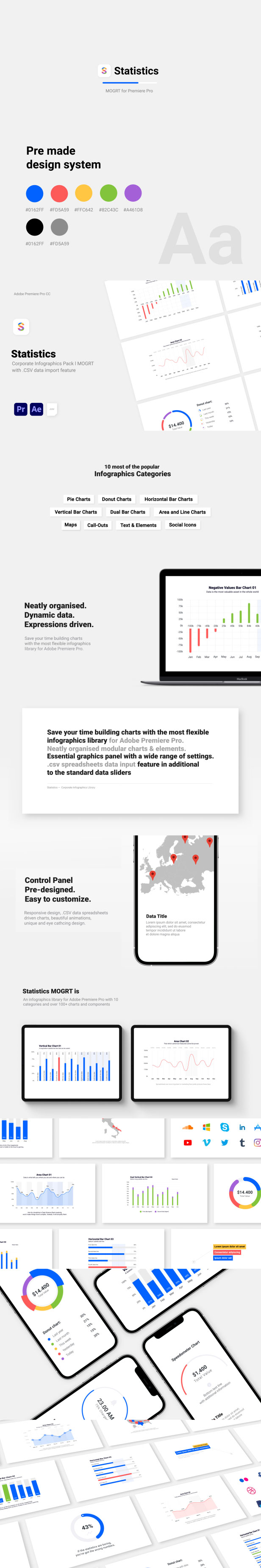 Statistics - Corporate CSV Data Driven Infographics l MOGRT - 2