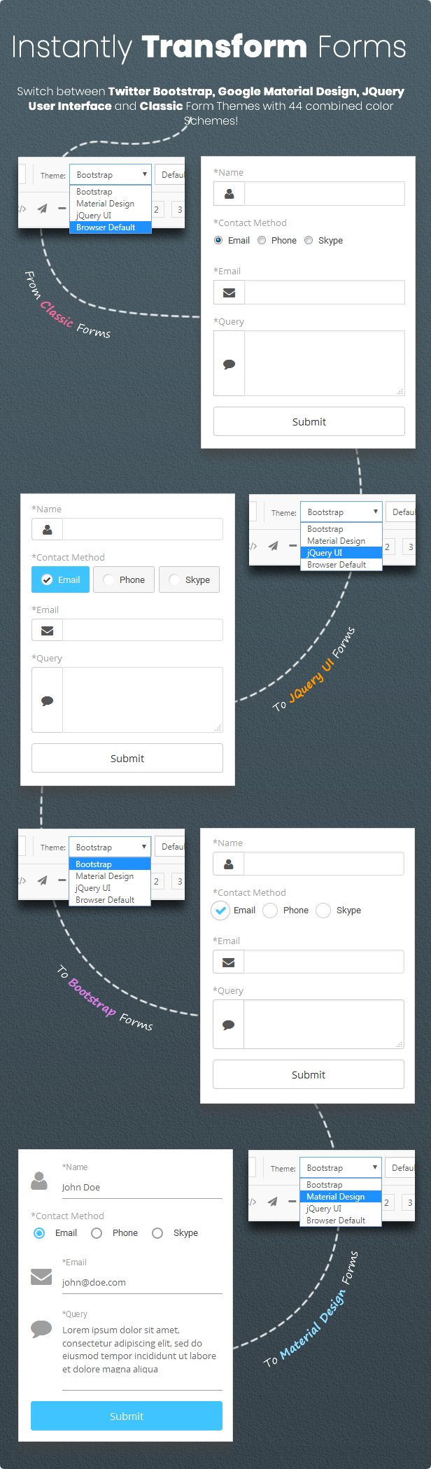 NEX-Forms 7 - Trình tạo biểu mẫu WordPress tối ưu - Google Material Design Forms |  Biểu mẫu giao diện người dùng JQuery |  Các biểu mẫu Bootstrap Twitter |  Hình thức cổ điển