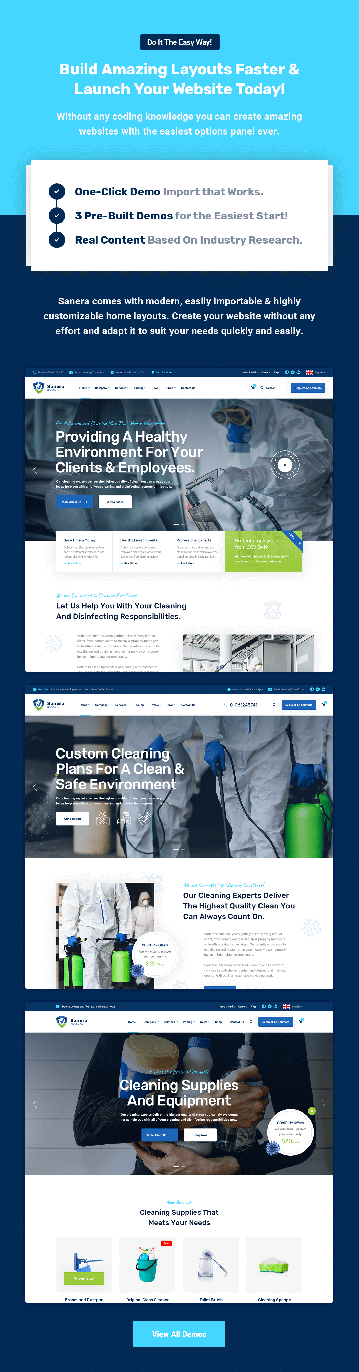 Sanera - Sanitizing And Cleaning Services WordPress Theme - 6