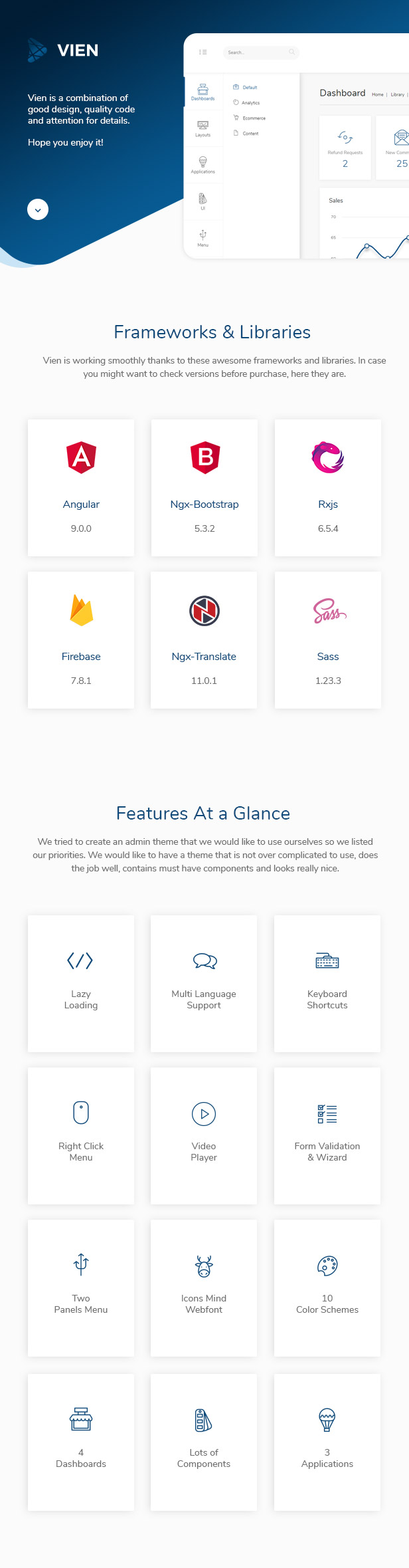 Vien - Angular Admin Template - 4