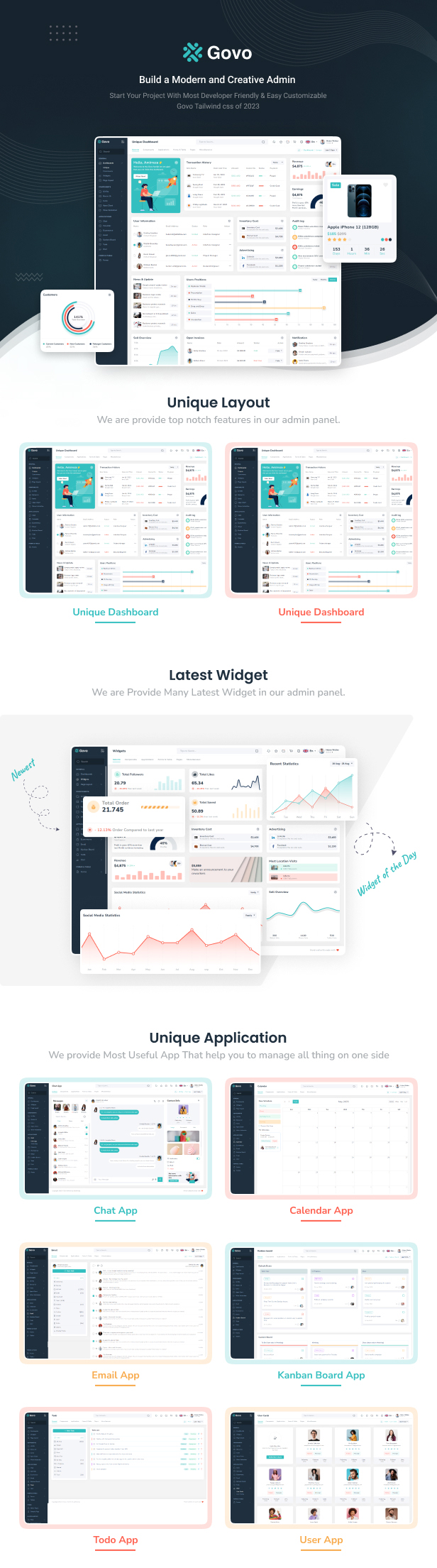 Govo Admin Dashboard theme
