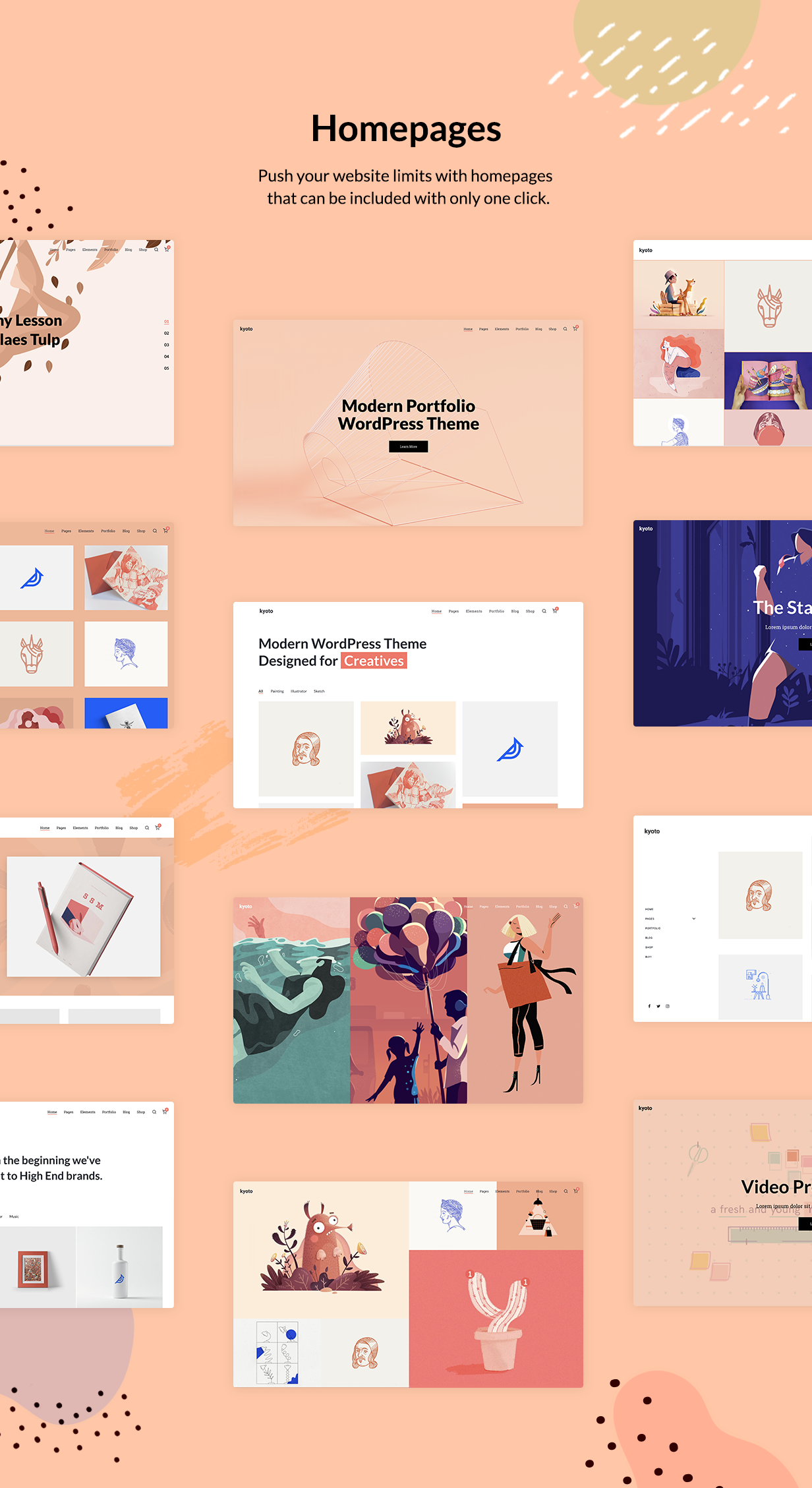 Kyoto - Innovative Portfolio Theme for Creatives