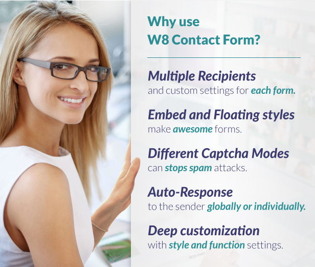 W8 Contact Form Features