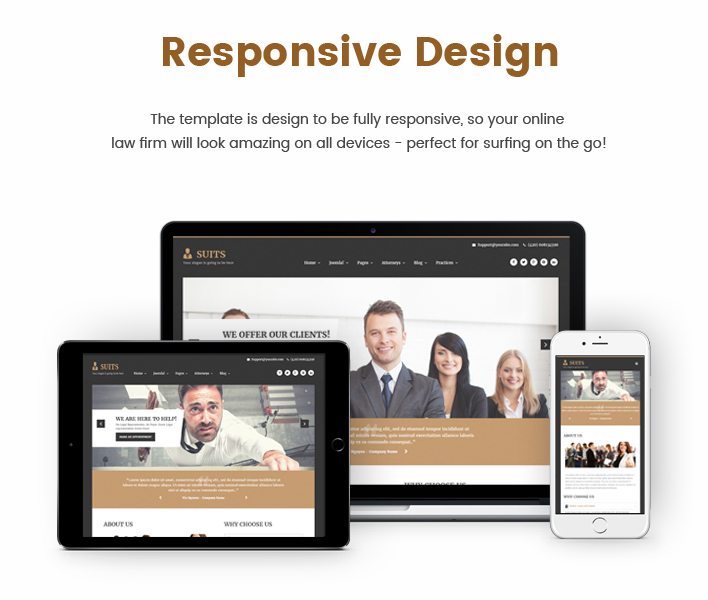 Suits - Responsive Attorneys and Law Firms Joomla Template - 2