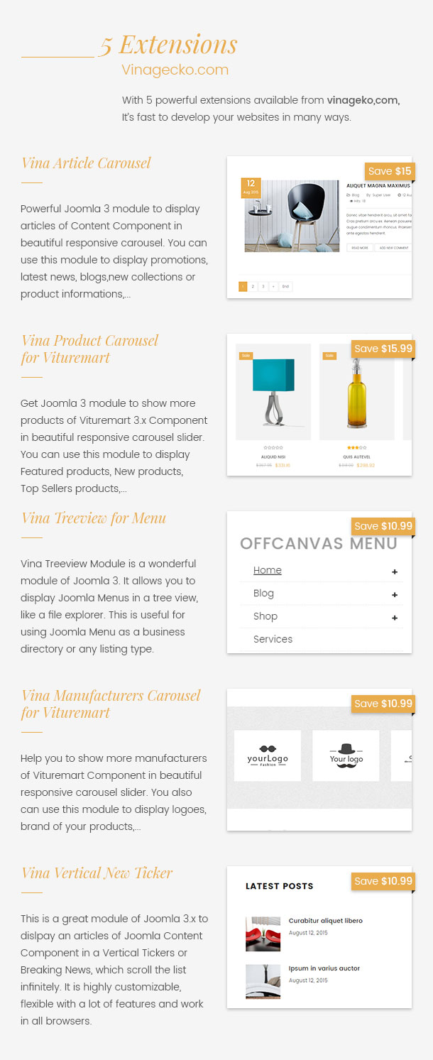 Vina Dongky - Clean & Minimal VirtueMart Joomla Template - 20