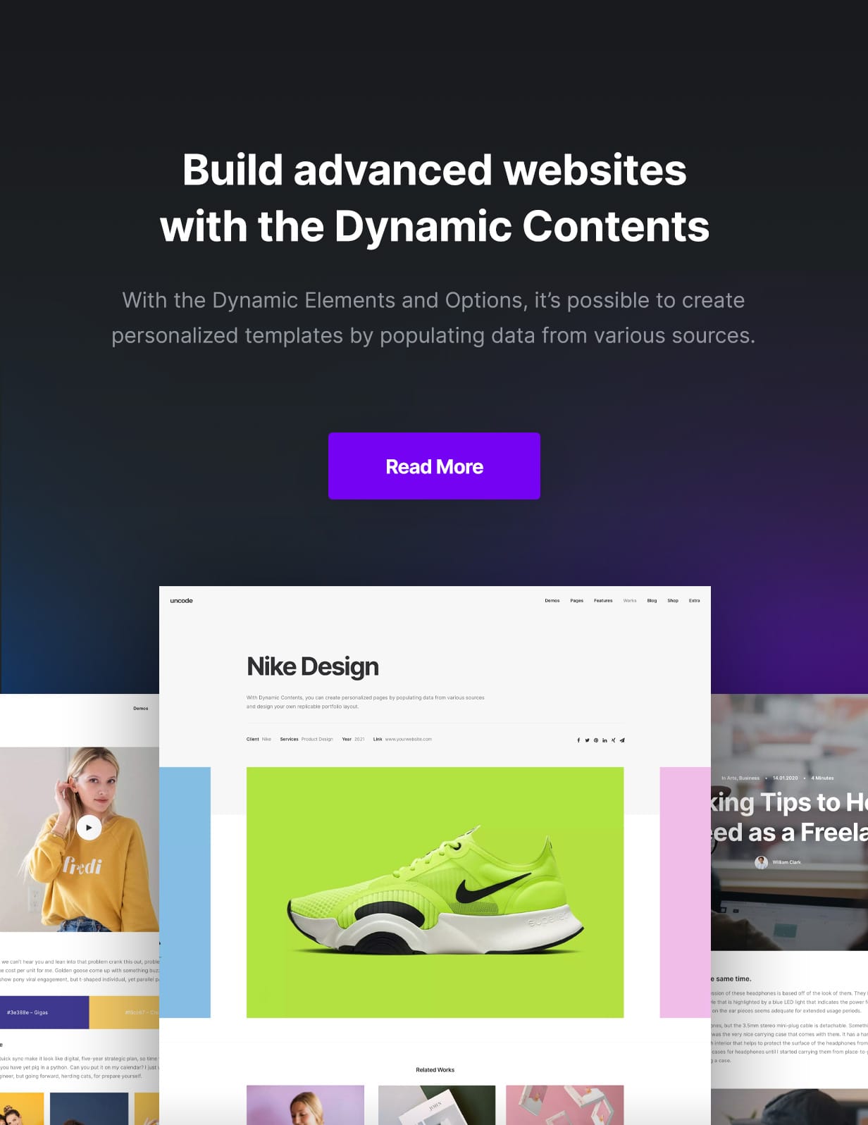 Uncode - Creative Multiuse & WooCommerce WordPress Theme - Dynamic Contents