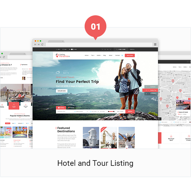 Listing Paradise Directory Listing PSD Template