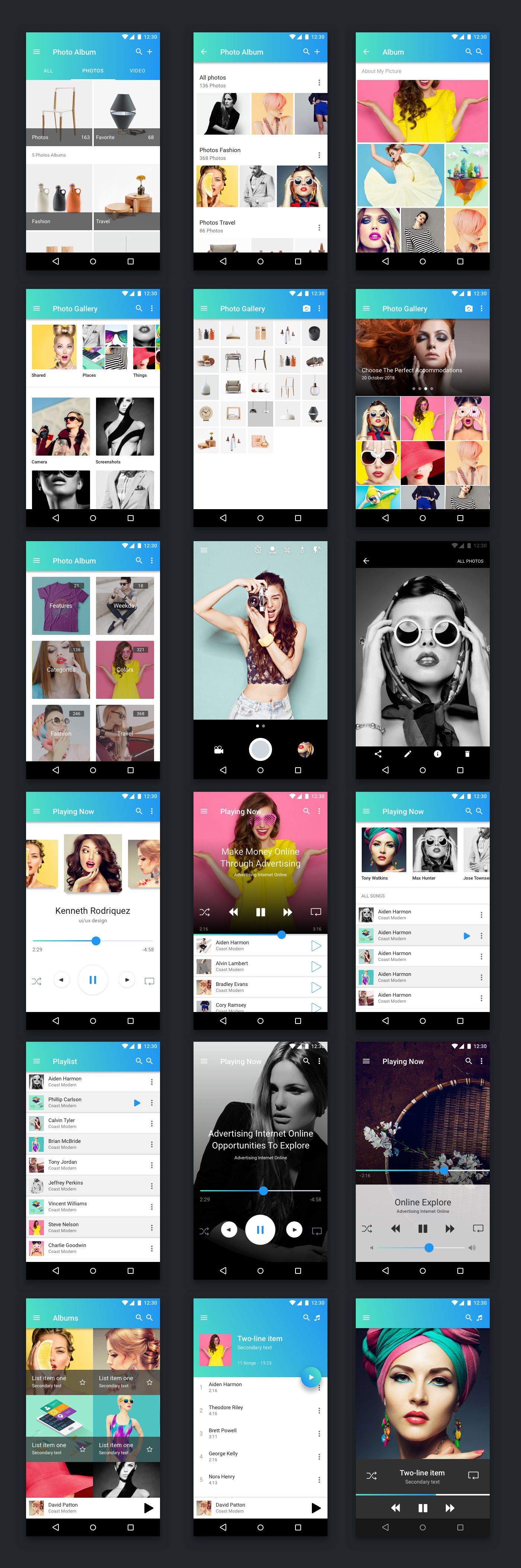 Material Template UX/UI Kit - 5