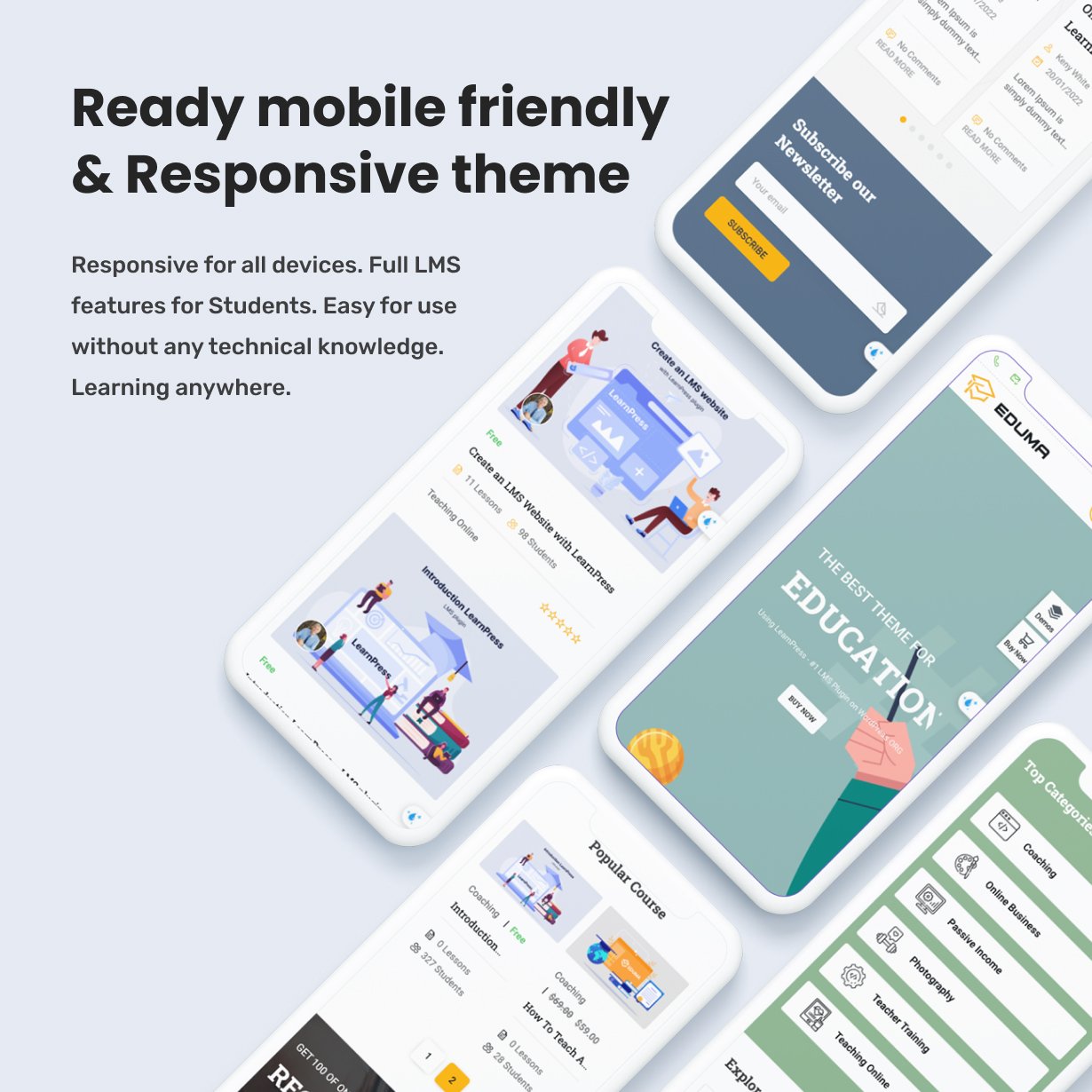 Mobile-Friendly Education WordPress Theme