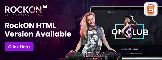 RockON DJ - Music Club & Night Club WordPress Theme - 1
