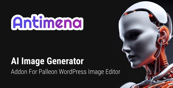 Antimena - AI Image Generator Add-on For Palleon WordPress Image Editor