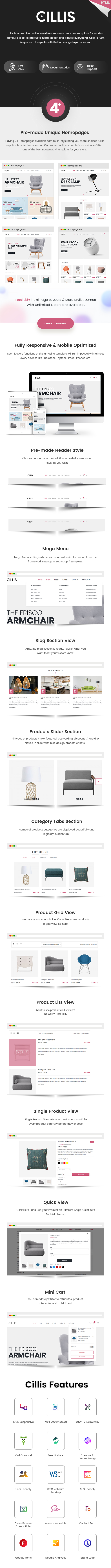 Cillis - Furniture Store HTML Template - 1