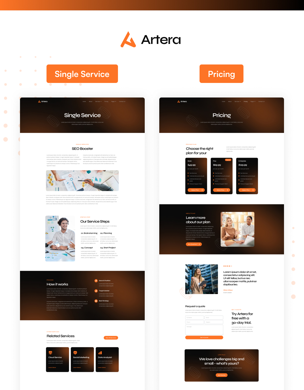 Artera - SEO & Digital Agency Elementor Template Kit - 3