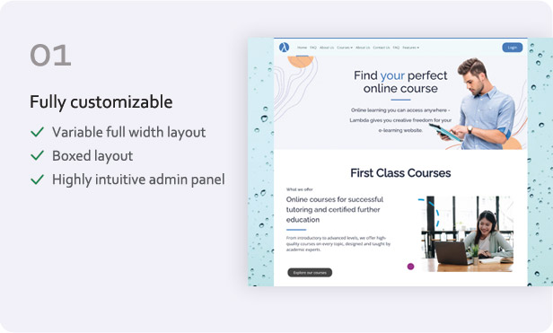 Theme Lambda for Moodle - ten reasons to buy 01