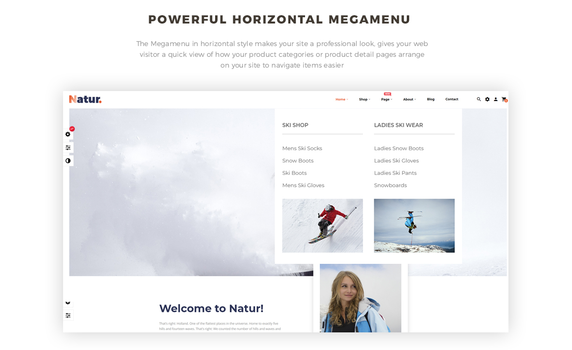 Leo Natur Sport Fashion Prestashop Theme - Megamenu