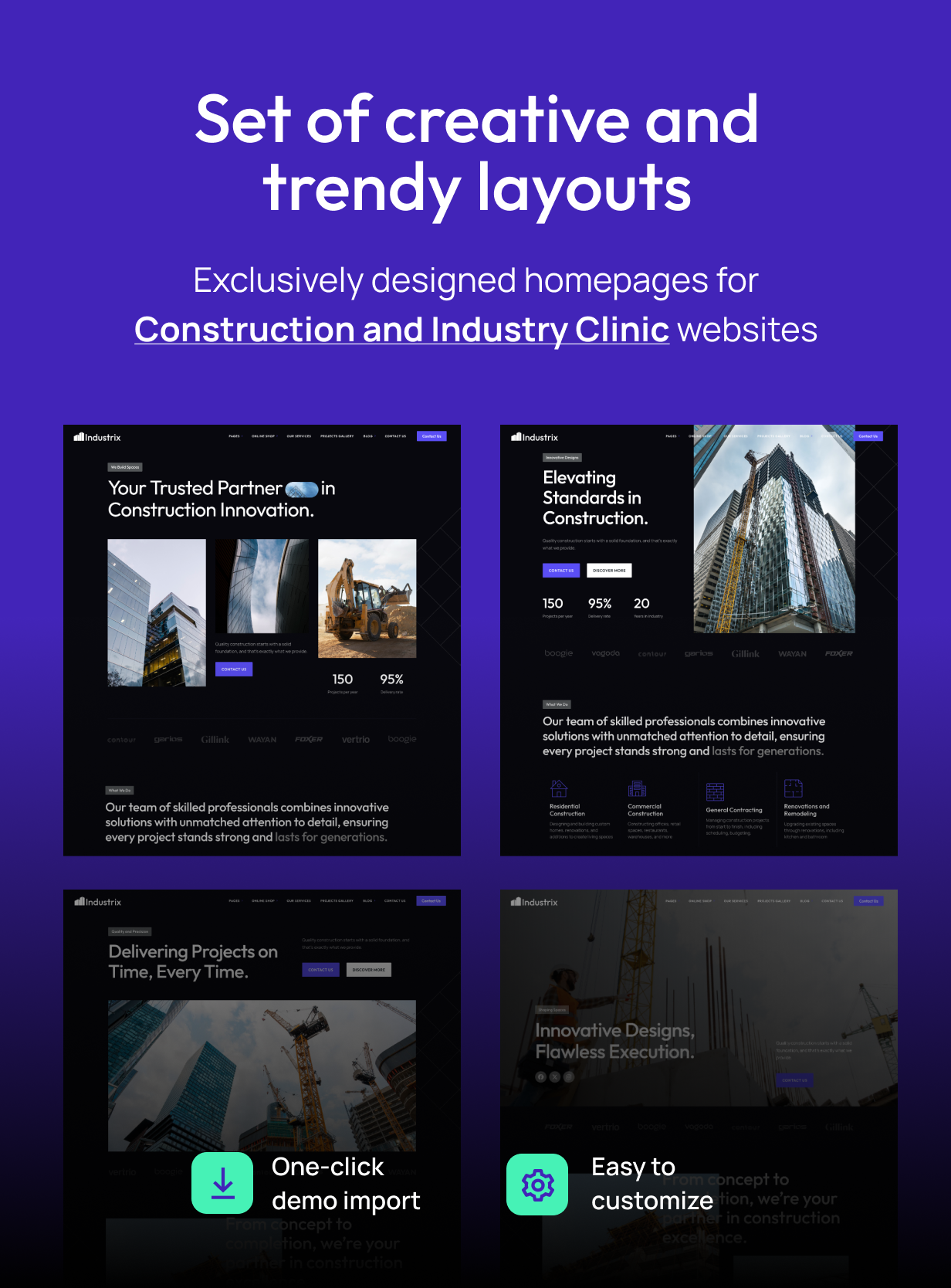 Industrix - Construction and Industry WordPress Theme