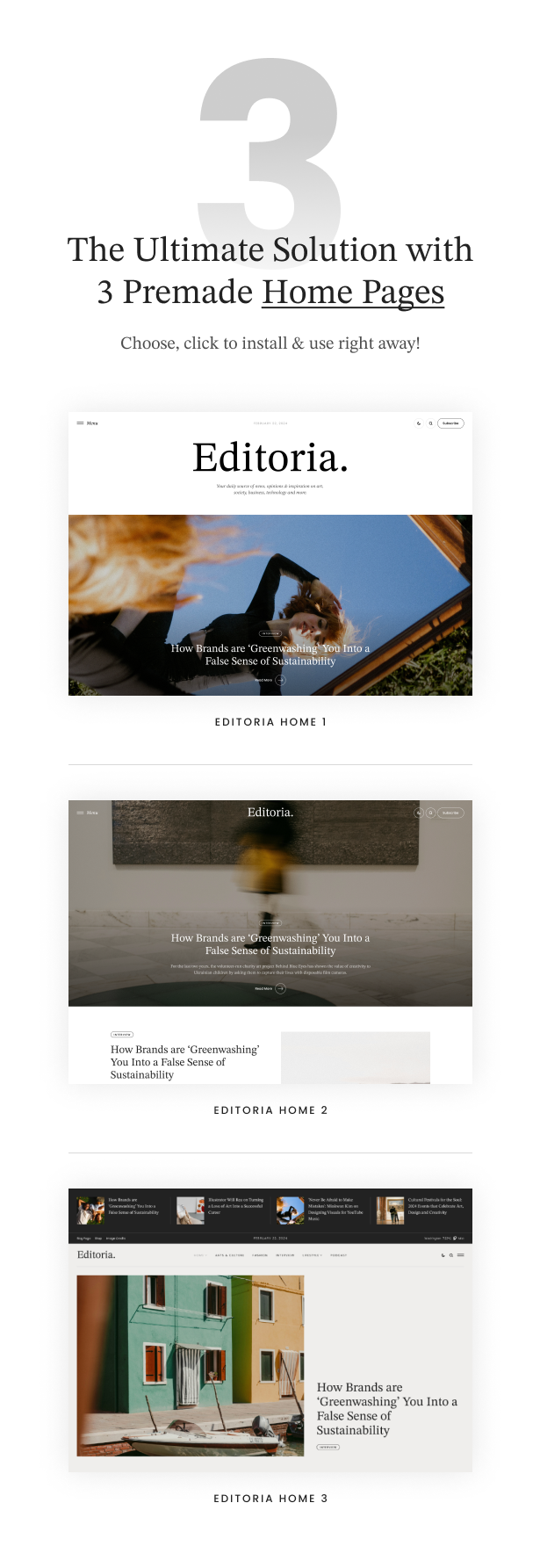 Editoria - Newspaper & Magazine WordPress Theme