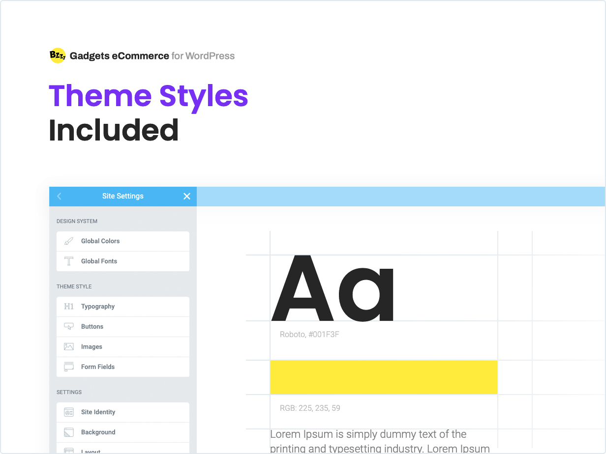 Theme Styles Included