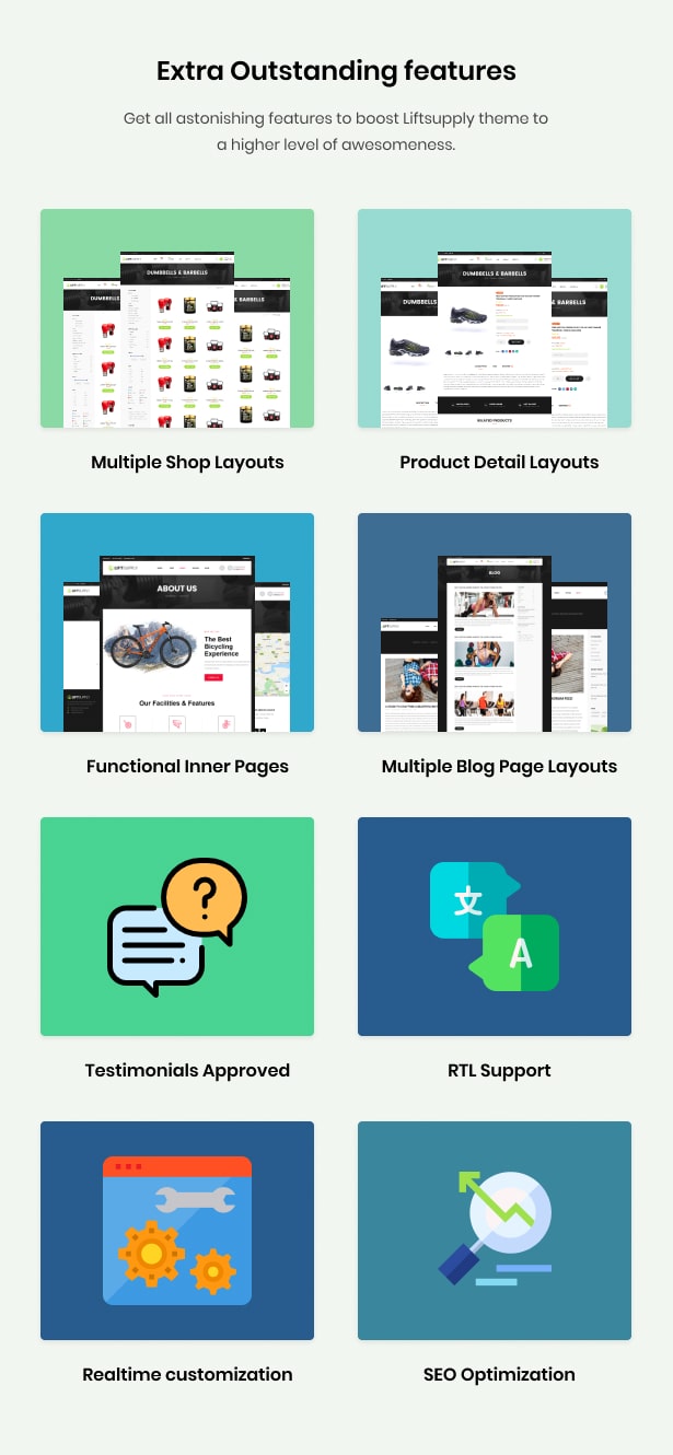 Liftsupply Single Product WordPress Theme all features