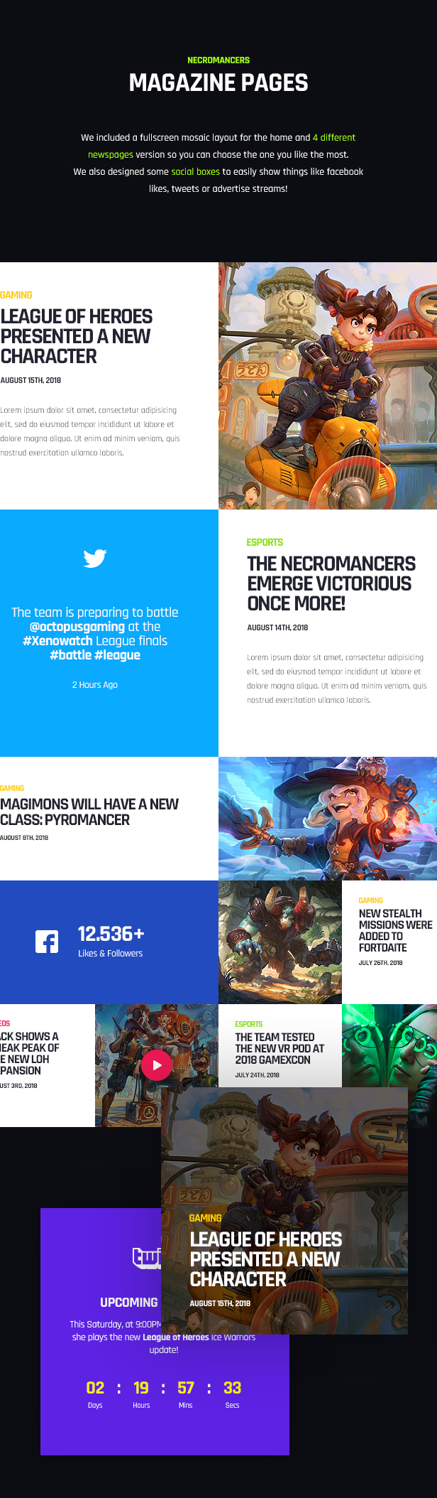 Necromancers - eSports Team HTML Template
