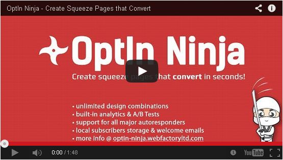 OptIn Ninja - Ultimate Squeeze Page Generator - 1