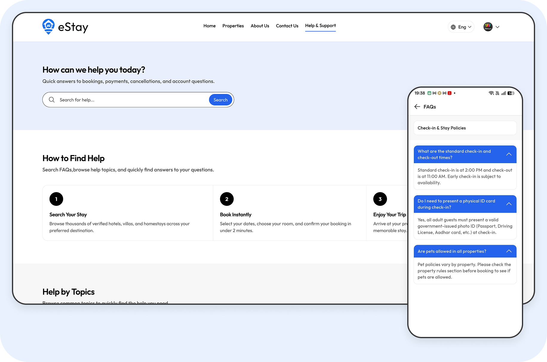 Help Center & FAQs