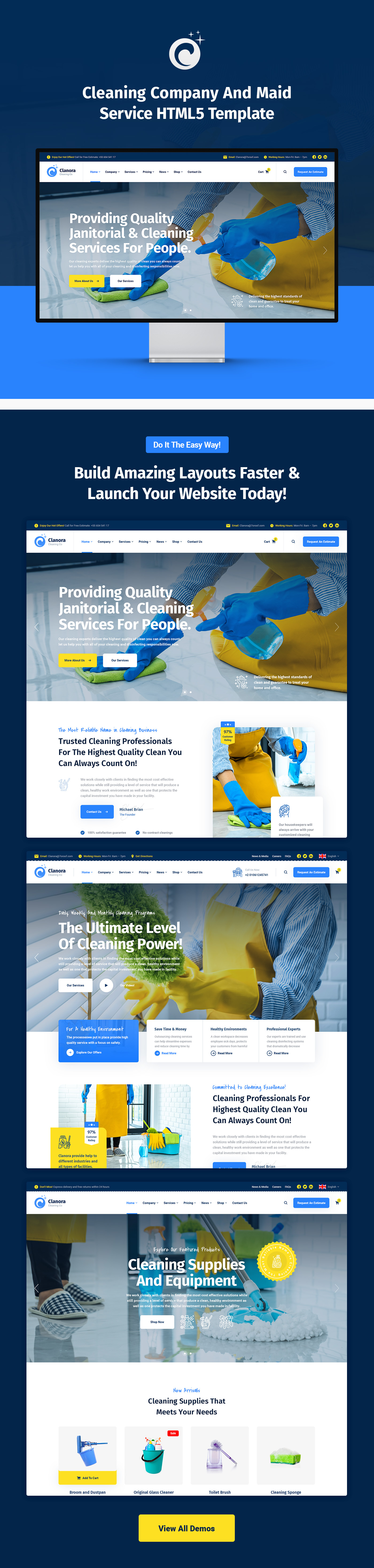 Clanora - Cleaning Services HTML5 Template - 5