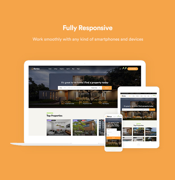 Rentex - Real Estate WordPress Theme