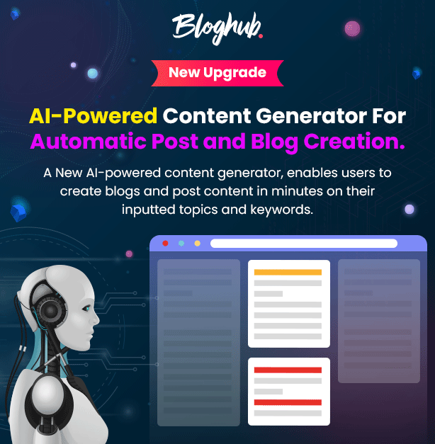 Blog & Magazine WordPress Theme with AI Blog Content Generator - 2