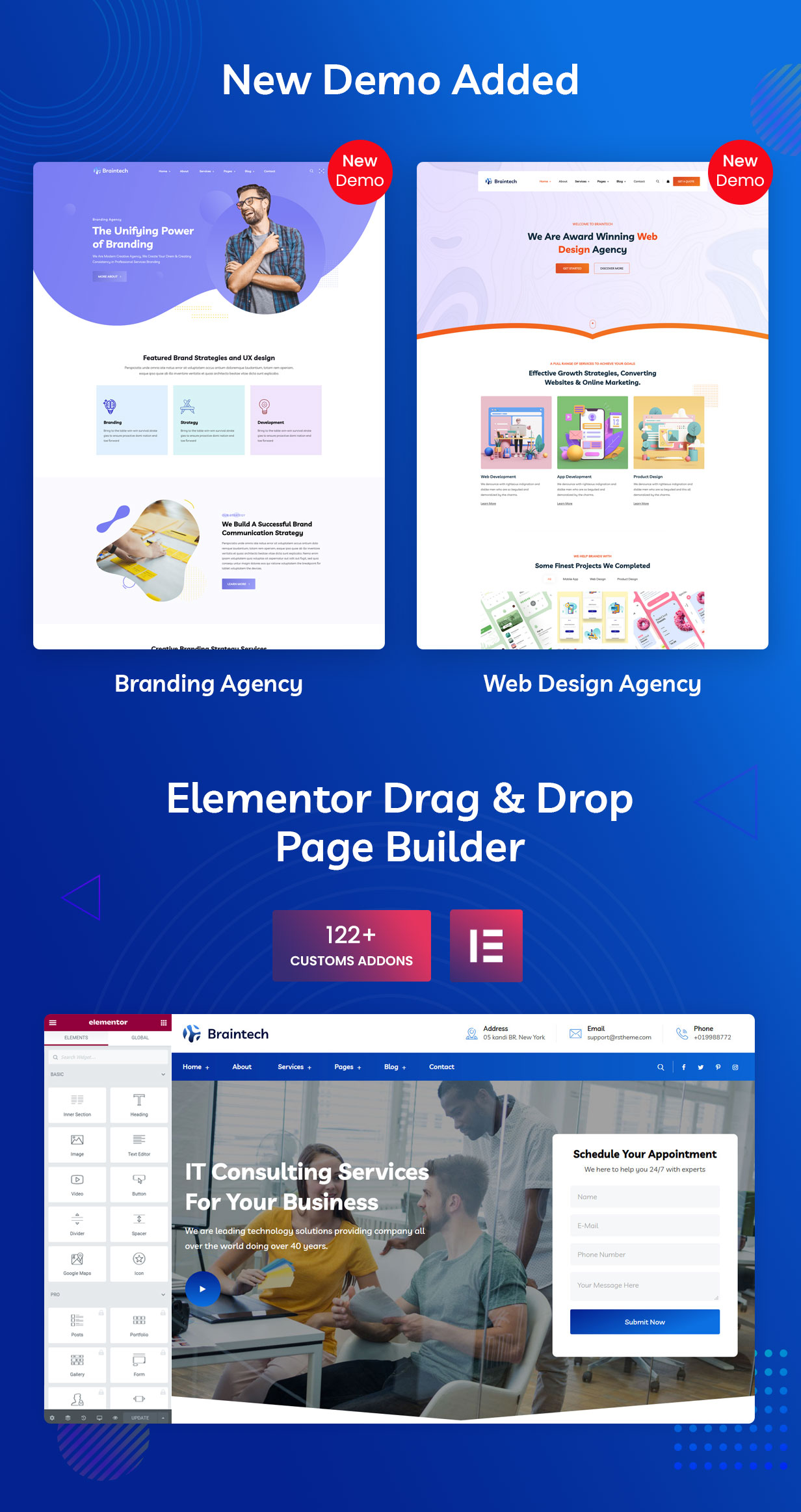 Braintech - Technology & IT Solutions WordPress Theme  