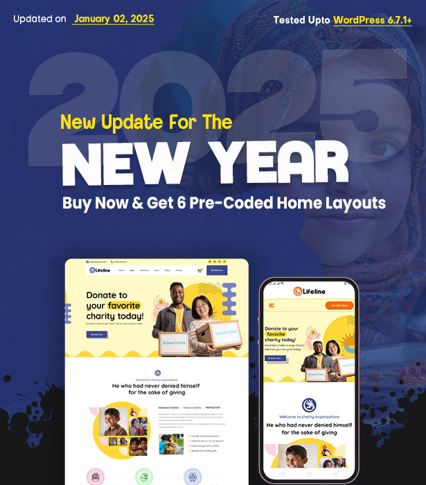 Lifeline - 2025 NGO and Charity WordPress Theme - 1