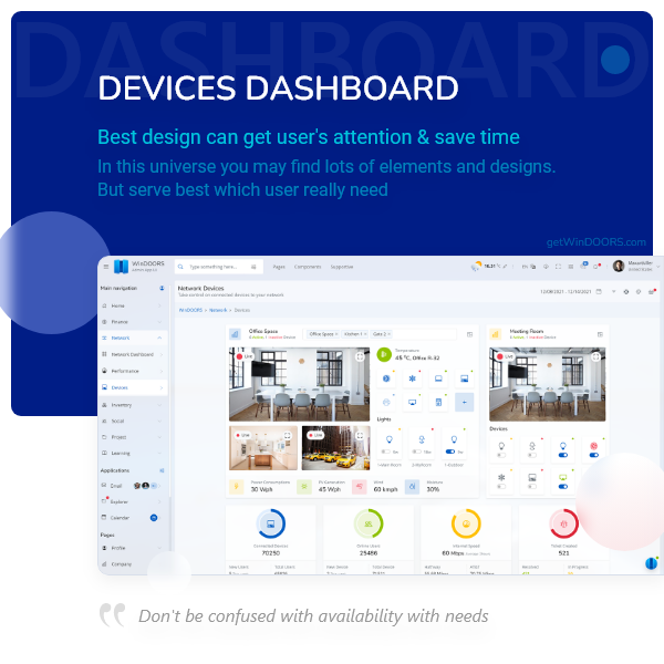 Getwindoors Admin UX UI dashboard is bootstrap 5 HTML template