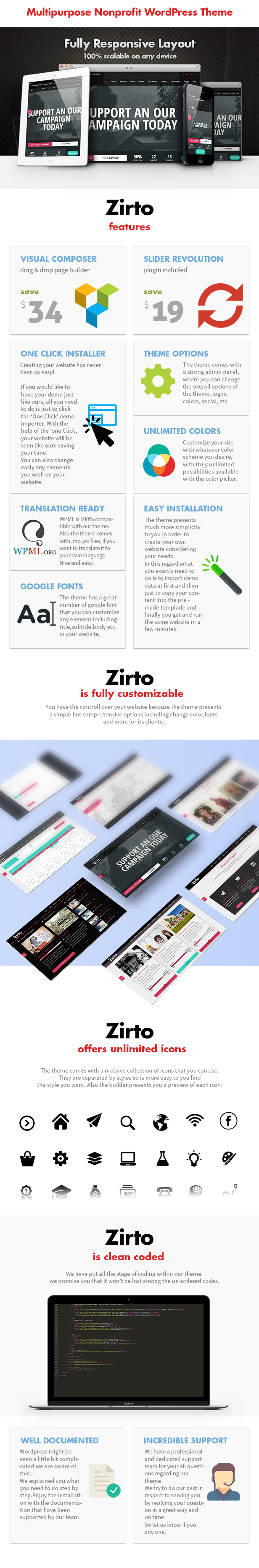 Zirto - Charity Crowdfunding & Charity Fundraising Theme - 6