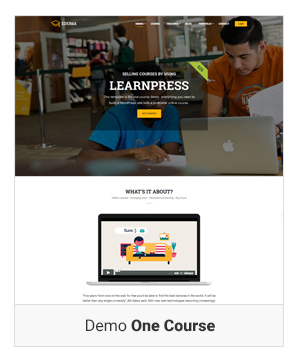 教育WordPress主题-演示一门课程