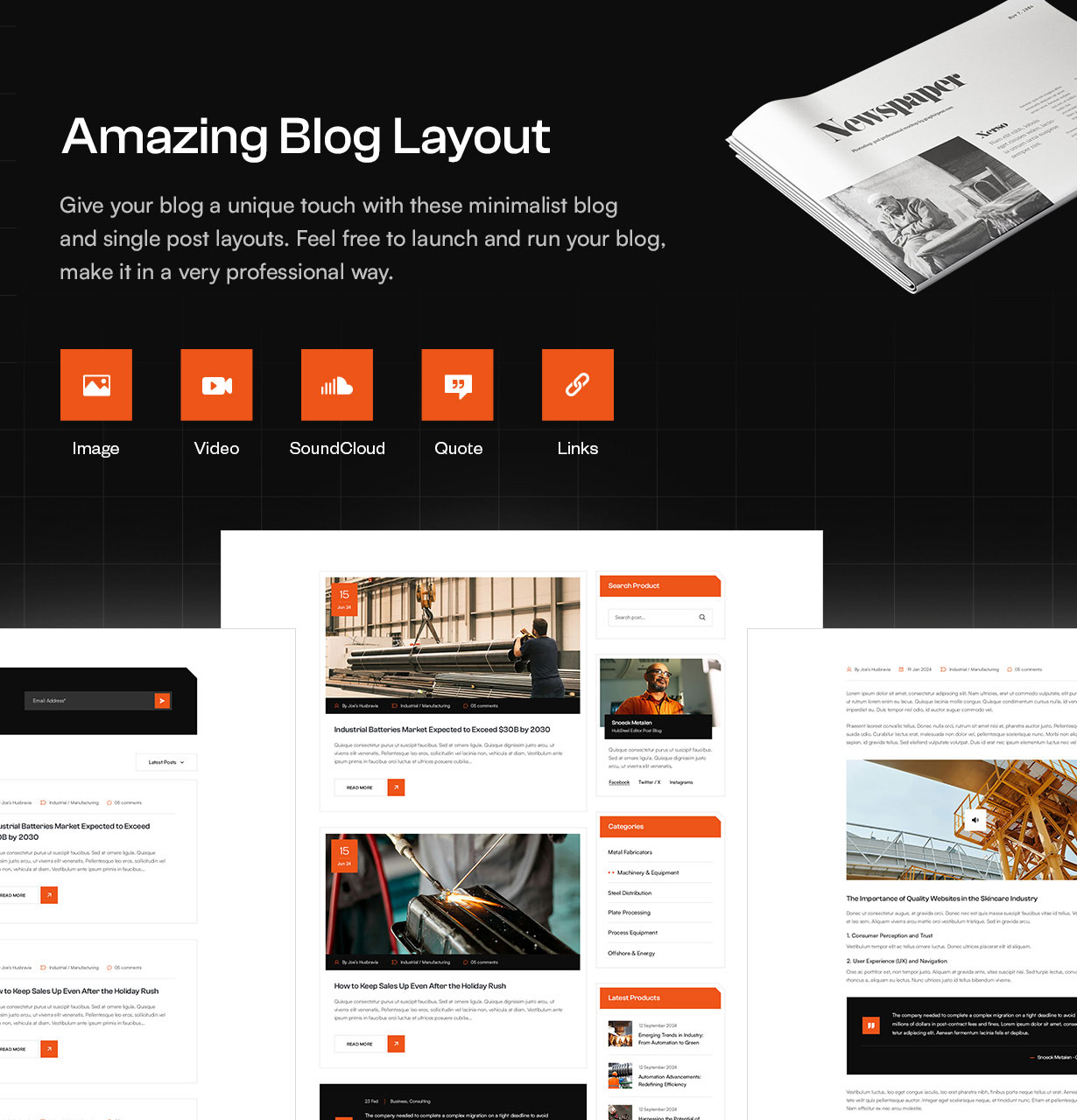 Hubsteel - Industrial & Factory WordPress Theme - 12