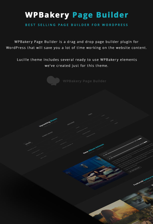 Lucille Music WordPress Theme - Visual Composer