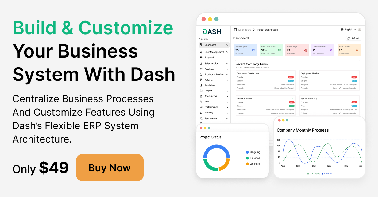 WorkDo Dash SaaS - Open Source ERP - 12