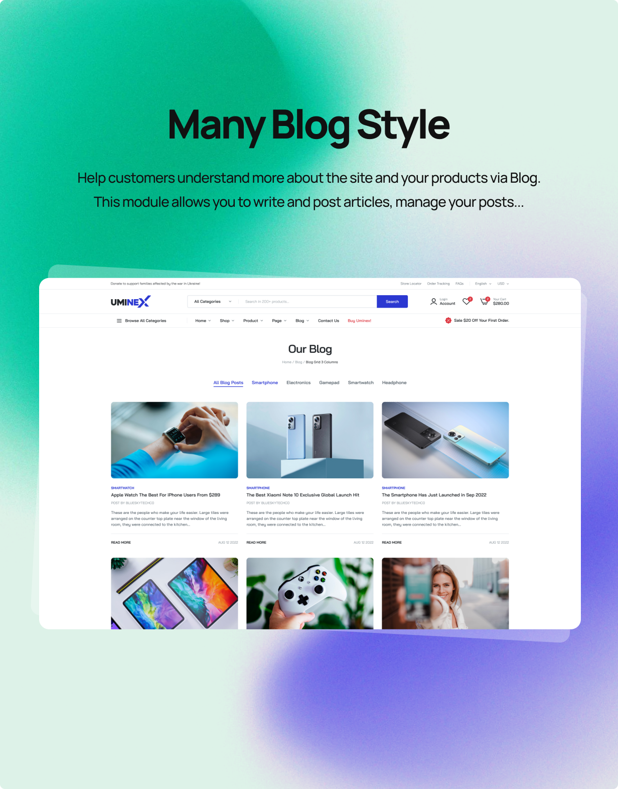 Uminex - Multipurpose WooCommerce Theme - 11