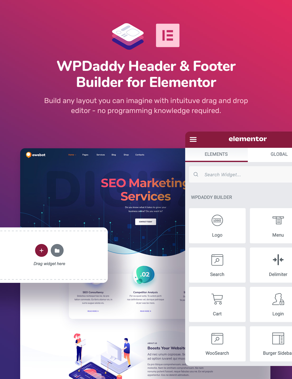 WPDaddy Header & Footer Builder for Elementor - 1