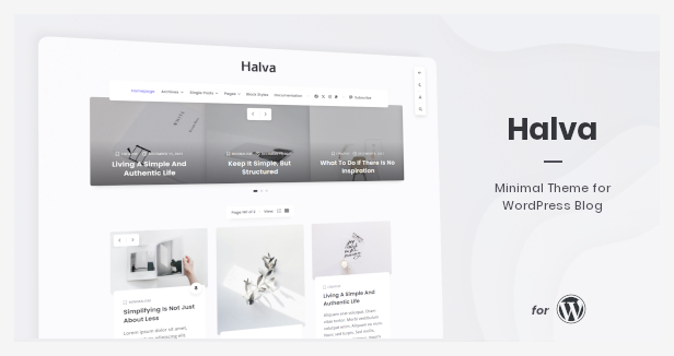 Halva - Minimal Theme for WordPress Blog