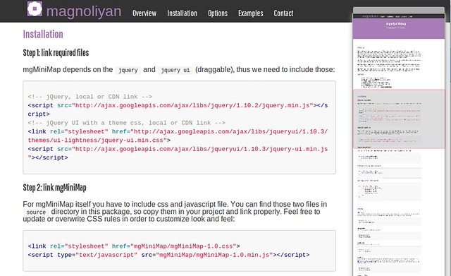 mgMiniMap - jQuery MiniMap Plugin by magnoliyan | CodeCanyon