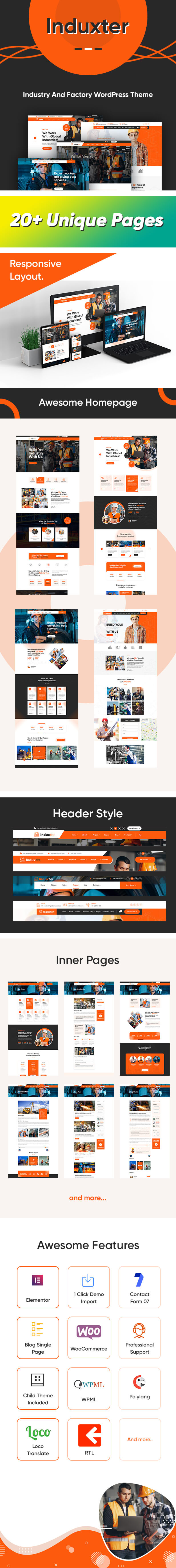 Induxter - Industry And Factory WordPress Theme - 4
