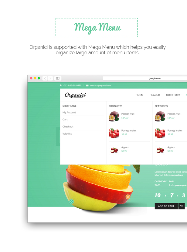 Organici - Organic Store WordPress Theme