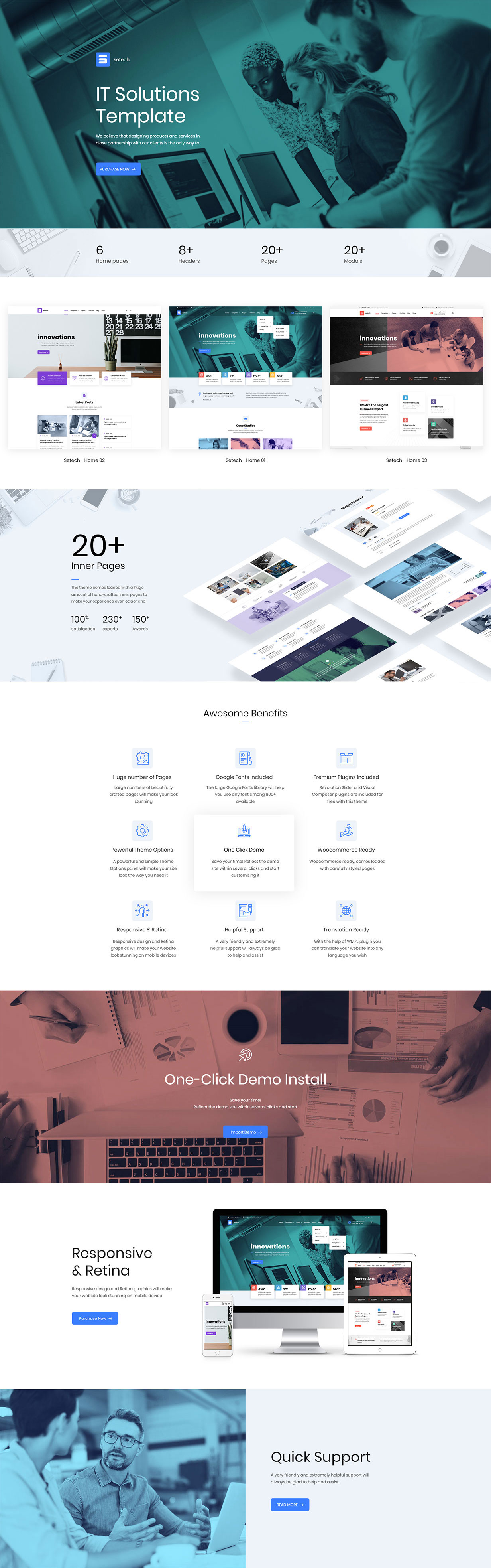 Setech - IT Services and Solutions WordPress Theme