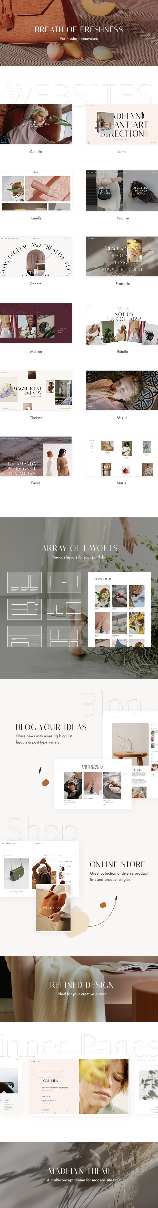 Madelyn - Elegant Creative WordPress Theme - 2