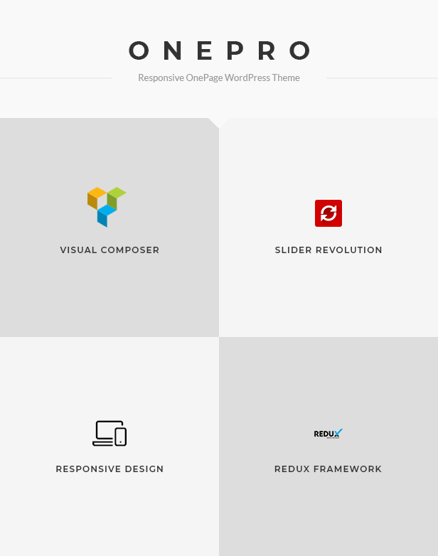 OnePro - Responsive Onepage WordPress Theme - 1