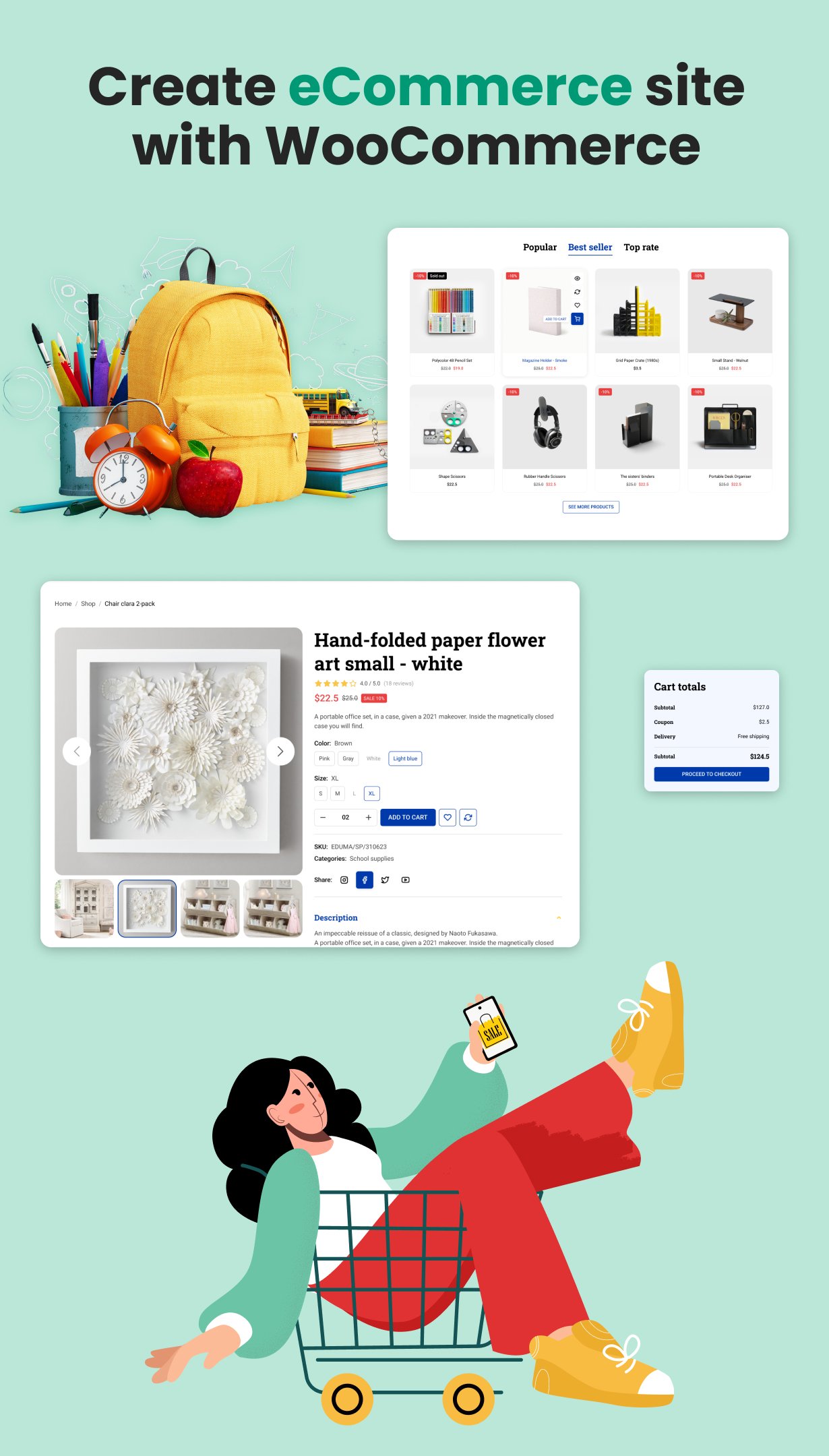 Education WordPress Theme - Woocommerce support