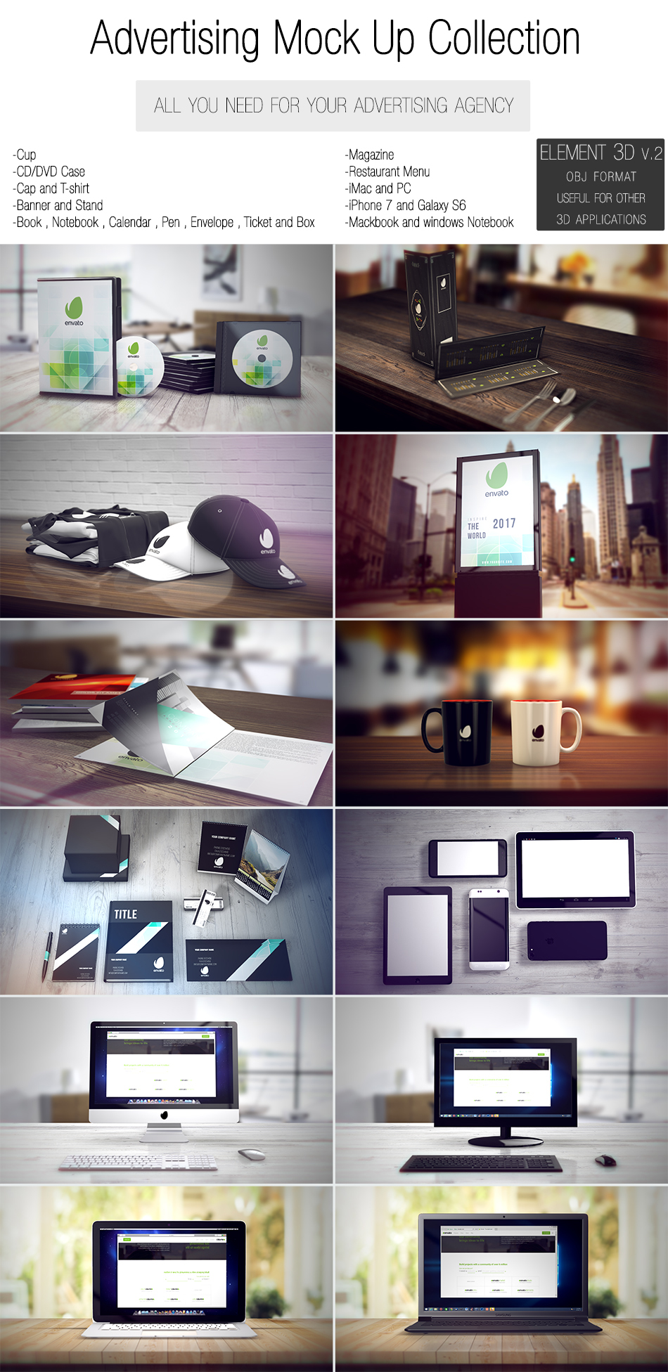 Advertising Mock Up Collection Download Free After Effects Projects Download Free After Effects Templates