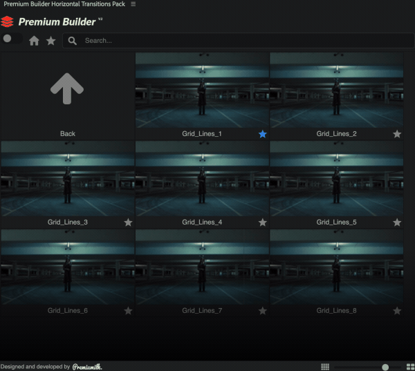 Horizontal Transitions Pack 57096084 - Project and Script for After Effects (Videohive)