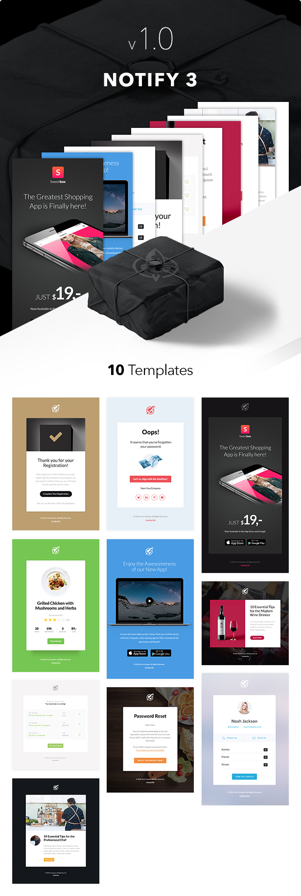 Notify3 - Notification Email + Themebuilder Access - 1